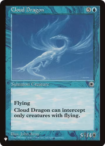 Cloud Dragon, The List Reprints — Magic card price