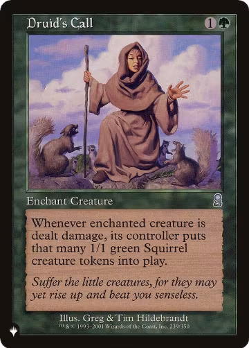 Druid's Call (239/350), The List Reprints — Magic card price