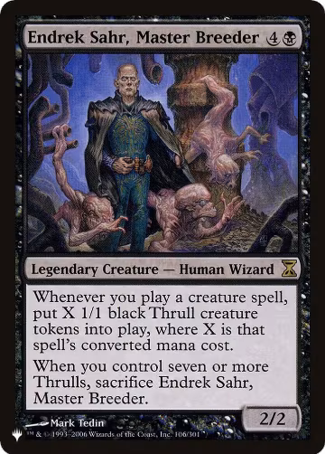 Endrek Sahr, Master Breeder (106/301), The List Reprints — Magic card price