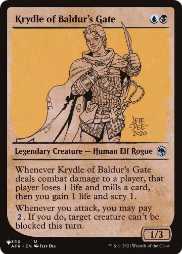 Krydle of Baldur's Gate (Showcase) (343/281), The List Reprints — Magic card price