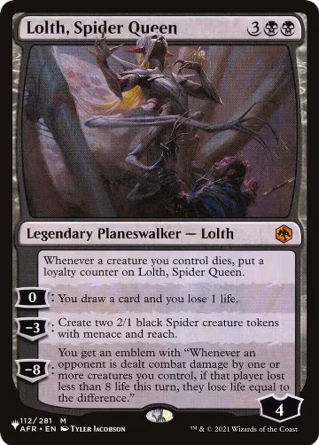 Lolth, Spider Queen (112/281), The List Reprints — Magic card price