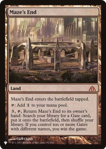 Maze's End (152/156), The List Reprints — Magic card price