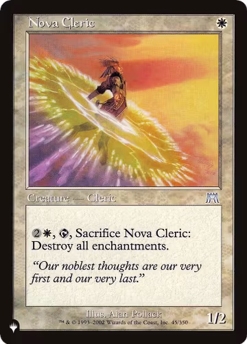 Nova Cleric (45/350), The List Reprints — Magic card price