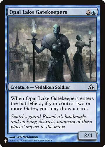 Opal Lake Gatekeepers (16/156), The List Reprints — Magic card price