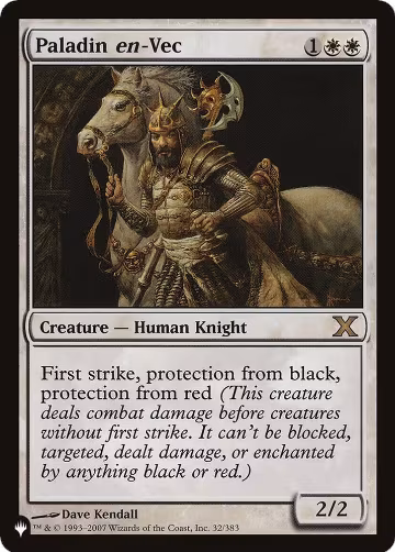 Paladin en-Vec (32/383), The List Reprints — Magic card price