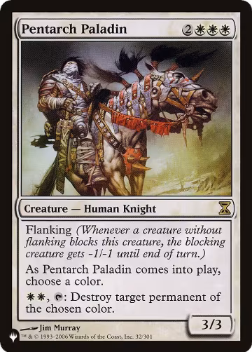 Pentarch Paladin (32/301), The List Reprints — Magic card price