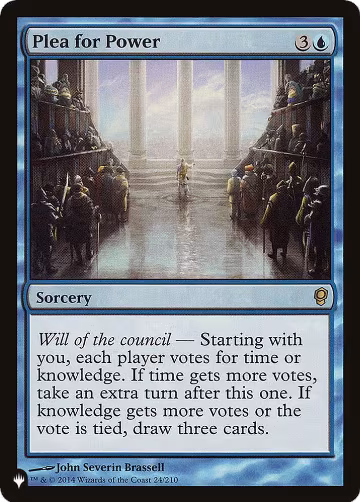 Plea for Power (24/210), The List Reprints — Magic card price
