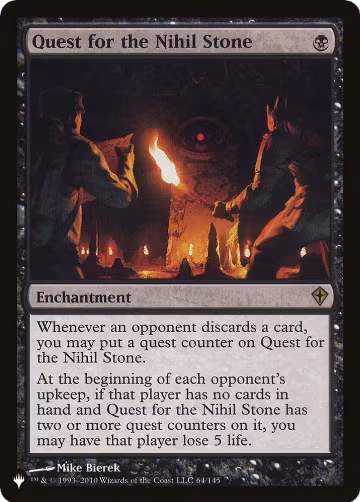 Quest for the Nihil Stone (64/145), The List Reprints — Magic card price