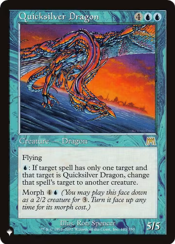 Quicksilver Dragon (103/350), The List Reprints — Magic card price