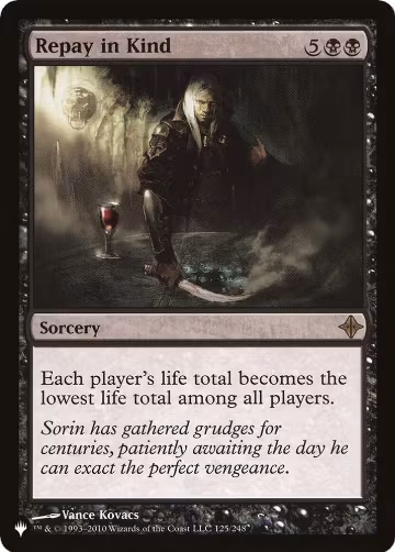 Repay in Kind (125/248), The List Reprints — Magic card price