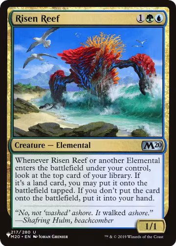 Risen Reef (217), The List Reprints — Magic card price