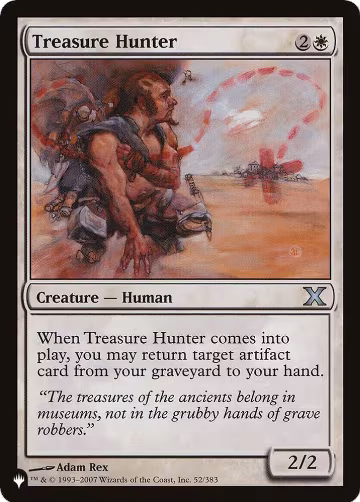Treasure Hunter (52/383), The List Reprints — Magic card price