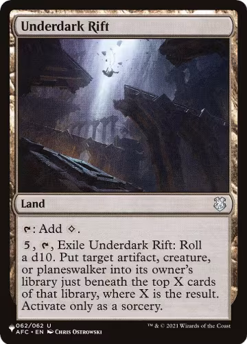 Underdark Rift (062/062), The List Reprints — Magic card price