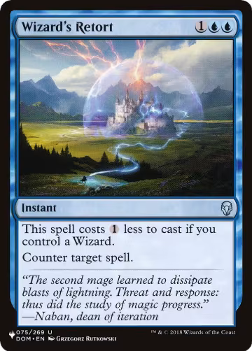 Wizard's Retort (075/269), The List Reprints — Magic card price