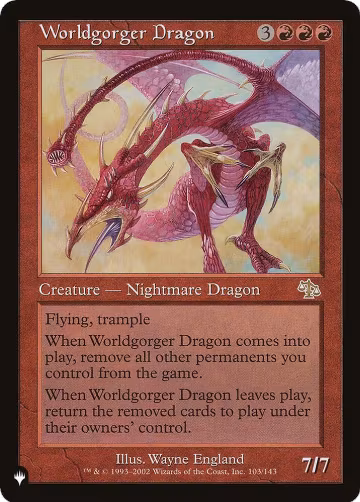 Worldgorger Dragon (103/143), The List Reprints — Magic card price
