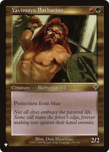 Yavimaya Barbarian (290/350), The List Reprints — Magic card price