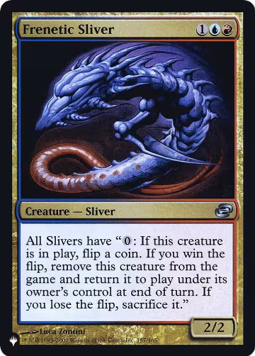 Frenetic Sliver (157), The List Reprints — Magic card price