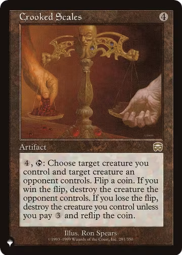 Crooked Scales (291), The List Reprints — Magic card price