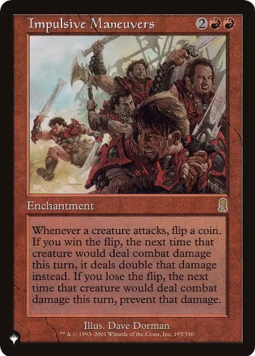 Impulsive Maneuvers (197), The List Reprints — Magic card price