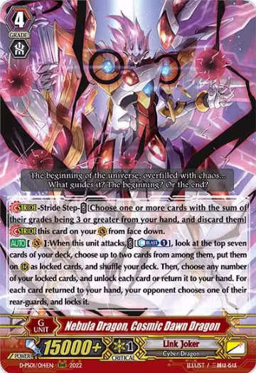 Nebula Dragon, Cosmic Dawn Dragon (D-PS01/014EN), D-PS01: P Clan Collection 2022 — Vanguard card price