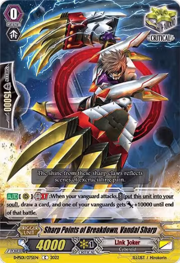 Sharp Points of Breakdown, Vandal Sharp (D-PS01/075EN), D-PS01: P Clan Collection 2022 — Vanguard card price