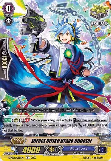 Direct Strike Brave Shooter (D-PS01/089EN), D-PS01: P Clan Collection 2022 — Vanguard card price