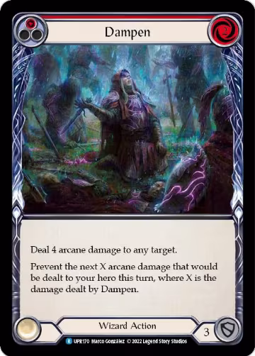 Dampen (Red) (UPR170), Uprising — Flesh & Blood card price