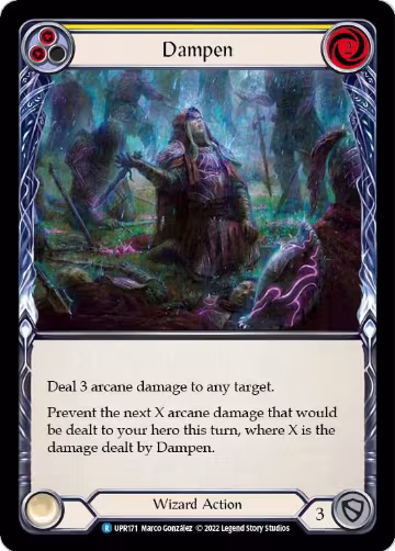 Dampen (Yellow) (UPR171), Uprising — Flesh & Blood card price