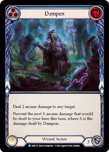 Dampen (Blue) (UPR172), Uprising — Flesh & Blood card price