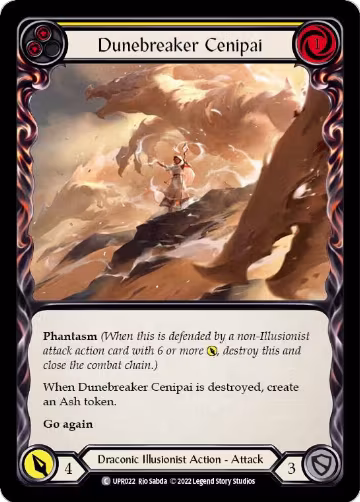 Dunebreaker Cenipai (Yellow) (UPR022), Uprising — Flesh & Blood card price