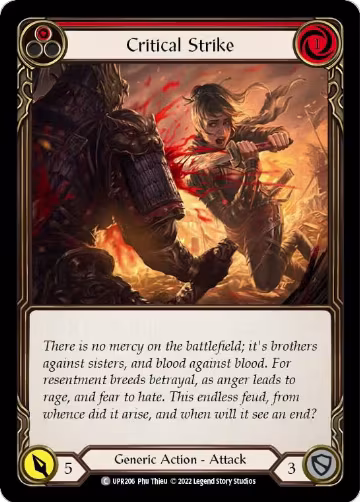 Critical Strike (Red) (UPR206), Uprising — Flesh & Blood card price