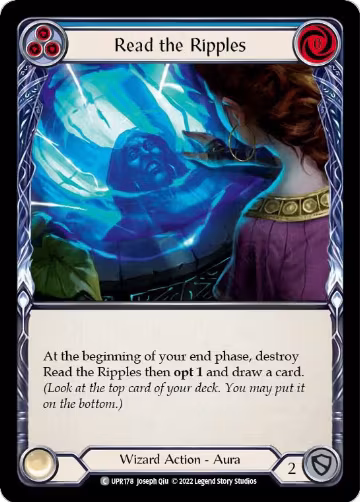 Read the Ripples (Blue) (UPR178), Uprising — Flesh & Blood card price