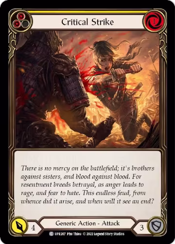 Critical Strike (Yellow) (UPR207), Uprising — Flesh & Blood card price