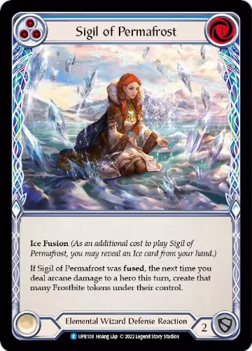 Sigil of Permafrost (Blue) (UPR108), Uprising — Flesh & Blood card price