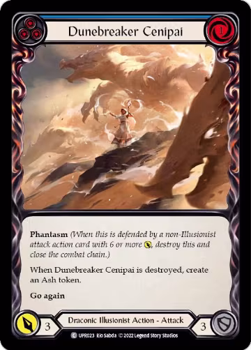 Dunebreaker Cenipai (Blue) (UPR023), Uprising — Flesh & Blood card price