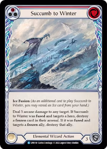 Succumb to Winter (Red) (UPR110), Uprising — Flesh & Blood card price