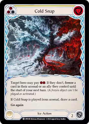 Cold Snap (Yellow) (UPR148), Uprising — Flesh & Blood card price