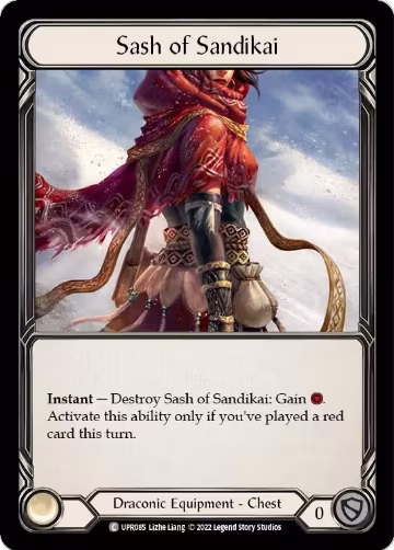 Sash of Sandikai (UPR085), Uprising — Flesh & Blood card price