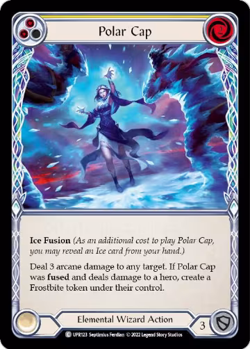 Polar Cap (Yellow) (UPR123), Uprising — Flesh & Blood card price