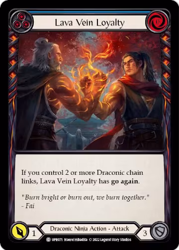 Lava Vein Loyalty (Blue) (UPR071), Uprising — Flesh & Blood card price