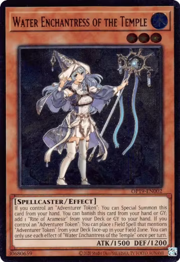 Water Enchantress of the Temple (UTR) (OP19-EN002), OTS Tournament Pack 19 — Yu-Gi-Oh! card price