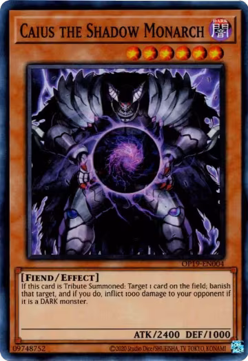 Caius the Shadow Monarch (OP19-EN004), OTS Tournament Pack 19 — Yu-Gi-Oh! card price