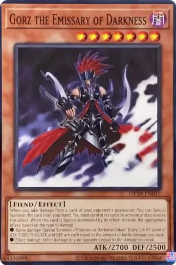 Gorz the Emissary of Darkness (OP19-EN017), OTS Tournament Pack 19 — Yu-Gi-Oh! card price