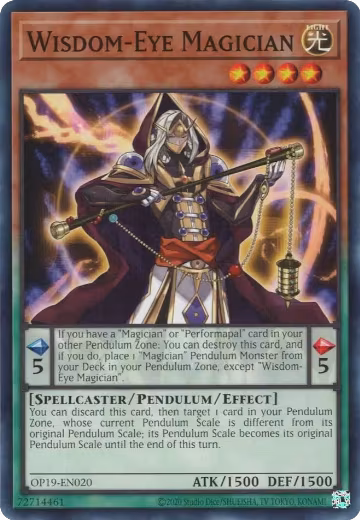 Wisdom-Eye Magician (OP19-EN020), OTS Tournament Pack 19 — Yu-Gi-Oh! card price