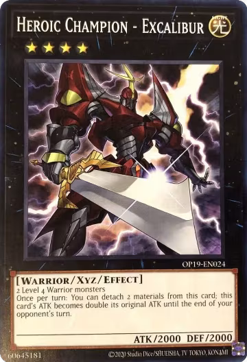 Heroic Champion - Excalibur (OP19-EN024), OTS Tournament Pack 19 — Yu-Gi-Oh! card price