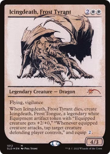 Icingdeath, Frost Tyrant (Showcase) (1012), Secret Lair Drop Series — Magic card price