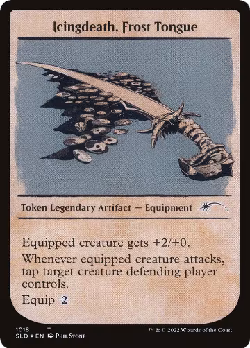 Icingdeath, Frost Tongue Token (Showcase) (1018), Secret Lair Drop Series — Magic card price
