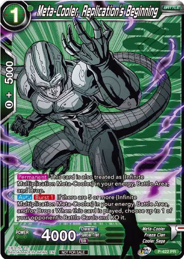 Meta-Cooler, Replication's Beginning (Championship Pack 2022 Vol.2) (P-422), Promotion Cards — DB Super card price