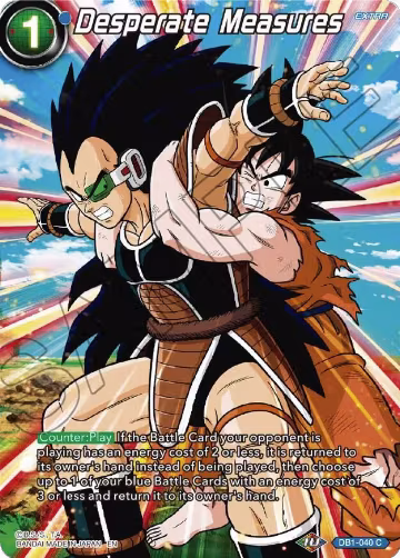 Desperate Measures (DB1-040), Theme Selection: History of Son Goku — DB Super card price