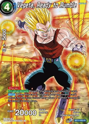 Vegeta, Ready to Rumble (BT11-053), Theme Selection: History of Vegeta — DB Super card price